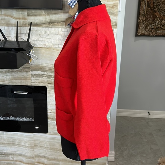 May D&F Bright Red vintage‎ cardigan size 12 (848) - Picture 3 of 10